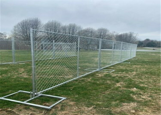 Hot Dipped Galvanized 10ft Temporary Security Fencing Diamond Stable Mesh