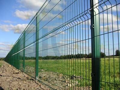 8ft High Fence Panels , 50x200mm Galvanized Mesh Panels