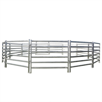 Silver Steel 10ft High Heavy Duty Cattle Yard Gates With Galvanized