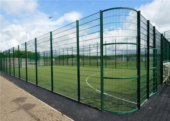 High Security Durable 358 Green Anti Climb Fence Clear Vu Clear View
