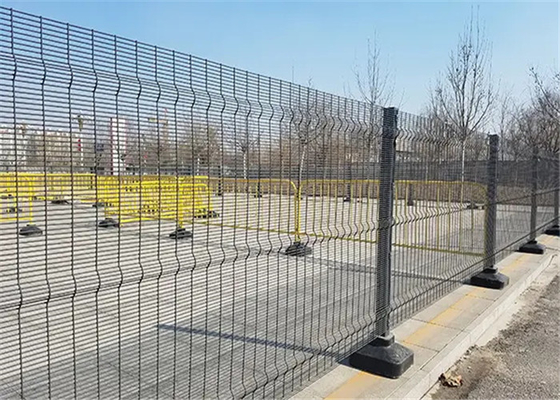 Powder Coated 1.53m Height Anti Climb Fencing High Security Mesh 358