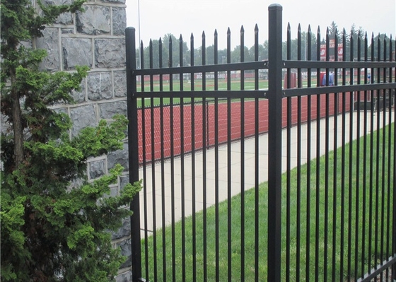 Steel Pinnacle 3 Rail 8ft Wide Tubular Pool Fencing for Residential