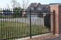2.4m Width By 2.1m High Wrought Iron Steel Fence Security Pipe