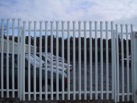 ISO9001 Polyester Powder Coated Steel Security Fence Panels Long Lifespan