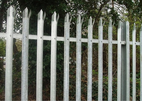 ODM Corrosion Resistant Galvanised Palisade Fencing , 1.8m Sports Ground Fencing