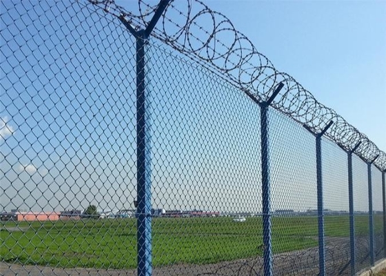 6ft Galvanized 11.5ga Steel Chain Link Fencing Diamond Wire Mesh