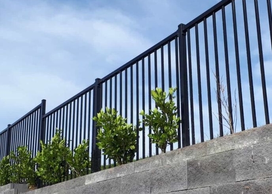 Durable Flat Top Metal Tubular Fencing Lightweight Pool 1.2m Tall